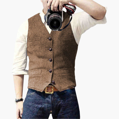 Men's Vest – Elegant Modern Gilet for Versatile Outfits and Timeless Style