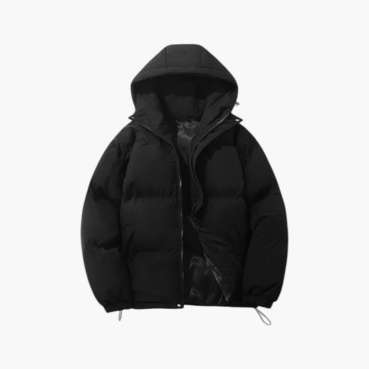 Men's Winter Quilted Jacket with Hood – Urban Style & Thermal Protection for Everyday and Outdoor Use