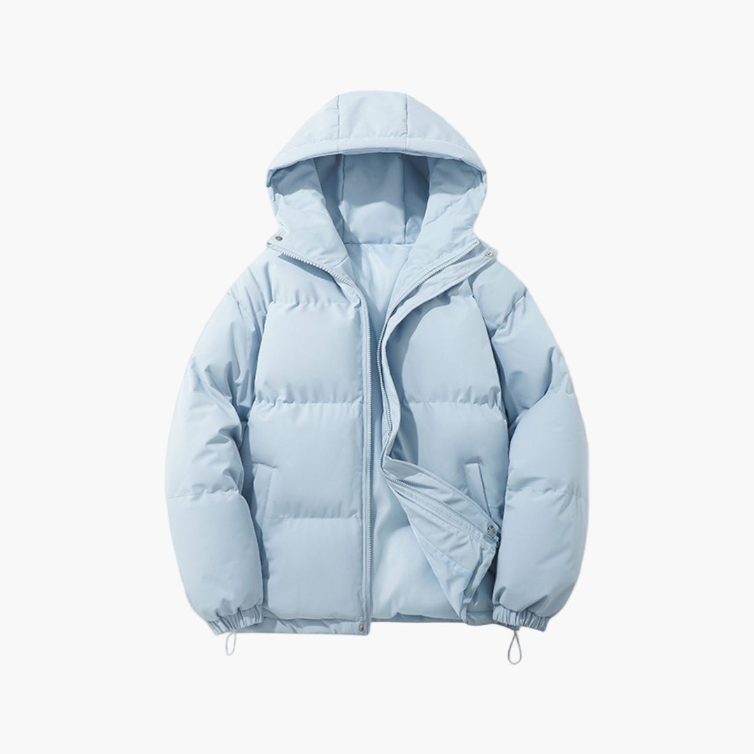 Men's Winter Quilted Jacket with Hood – Urban Style & Thermal Protection for Everyday and Outdoor Use