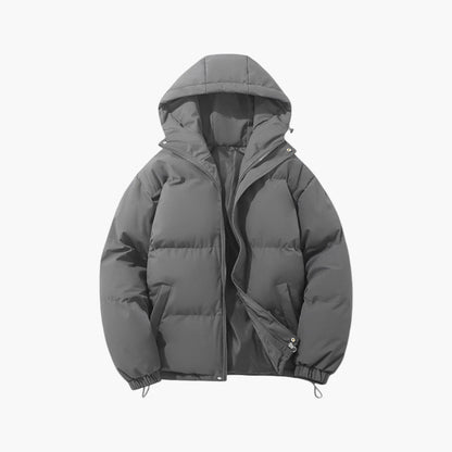 Men's Winter Quilted Jacket with Hood – Urban Style & Thermal Protection for Everyday and Outdoor Use