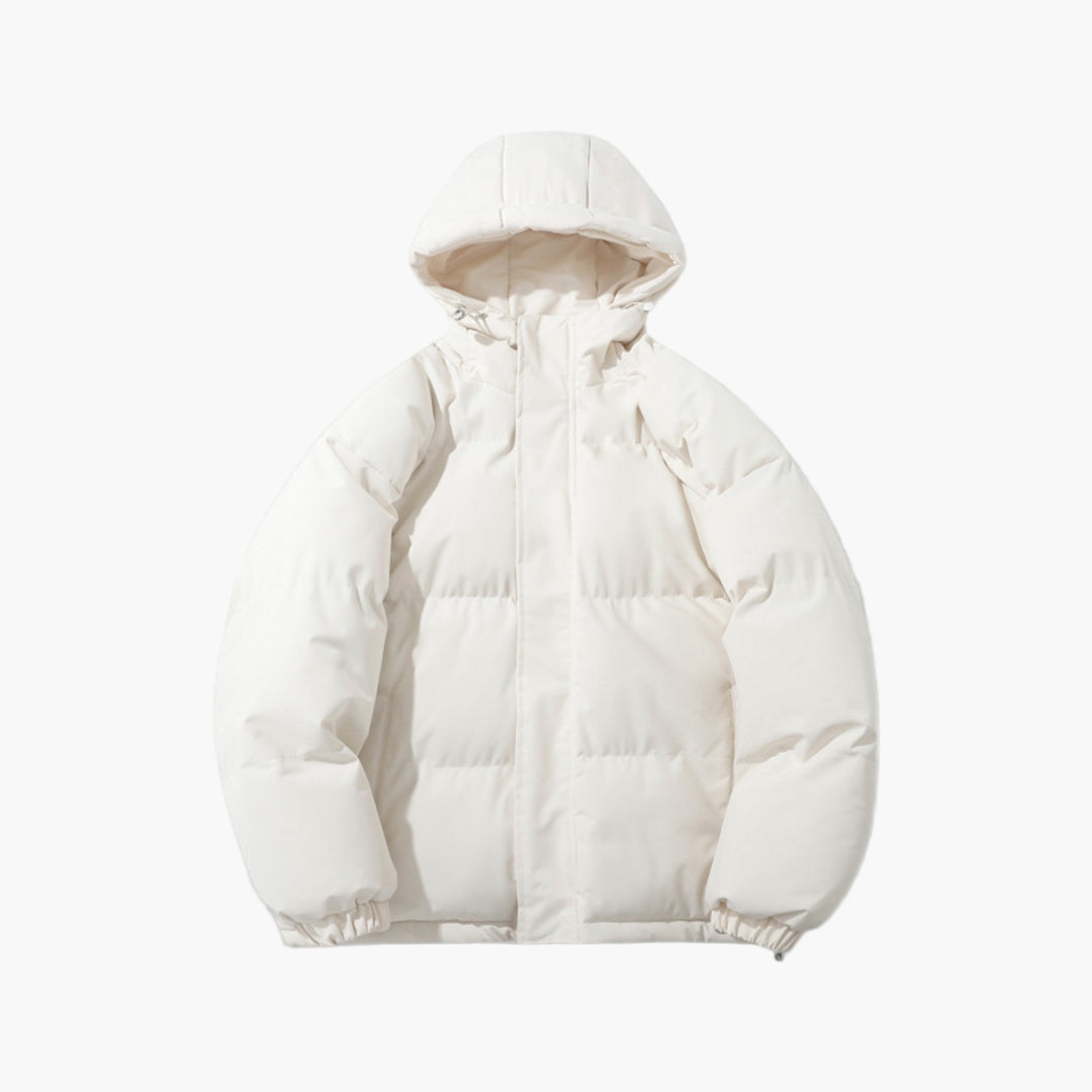 Men's Winter Quilted Jacket with Hood – Urban Style & Thermal Protection for Everyday and Outdoor Use