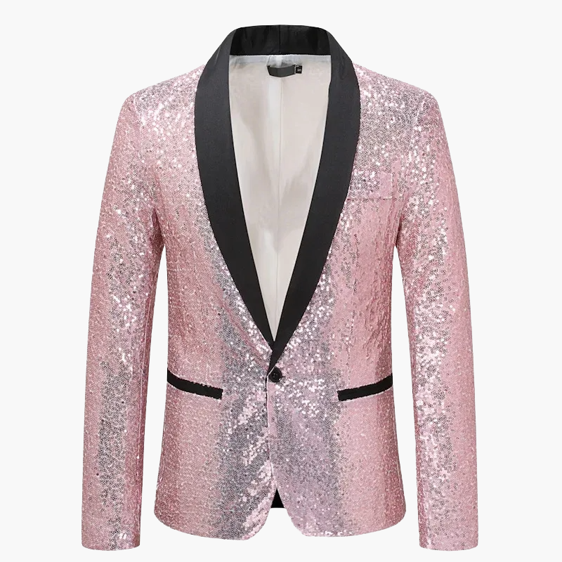 Herren Glitzer Sakko für festliche Anlässe – Eleganter Party-Blazer mit Pailletten