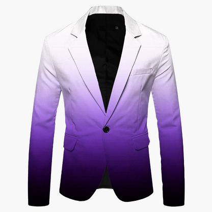 Men's Blazer Slim Fit Modern Business & Party Jacket – Stylish One-Button Jacket for Festive Occasions