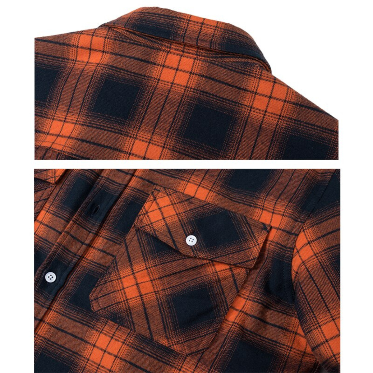 Men's Fleece Checkered Shirt Jacket Outdoor Style – Warm & Comfortable for Autumn and Winter