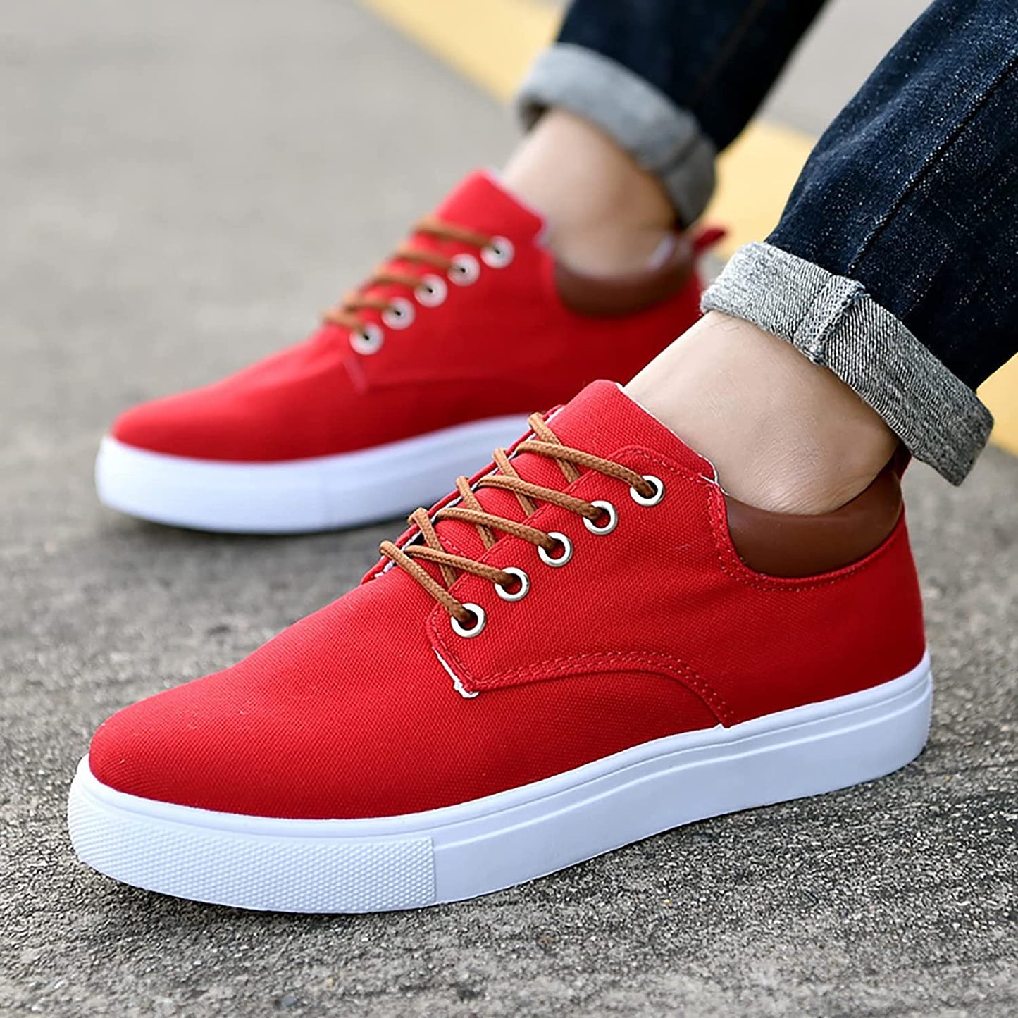 Herren Sneaker Freizeitstil Komfortabler Schnürschuh Alltag & Business