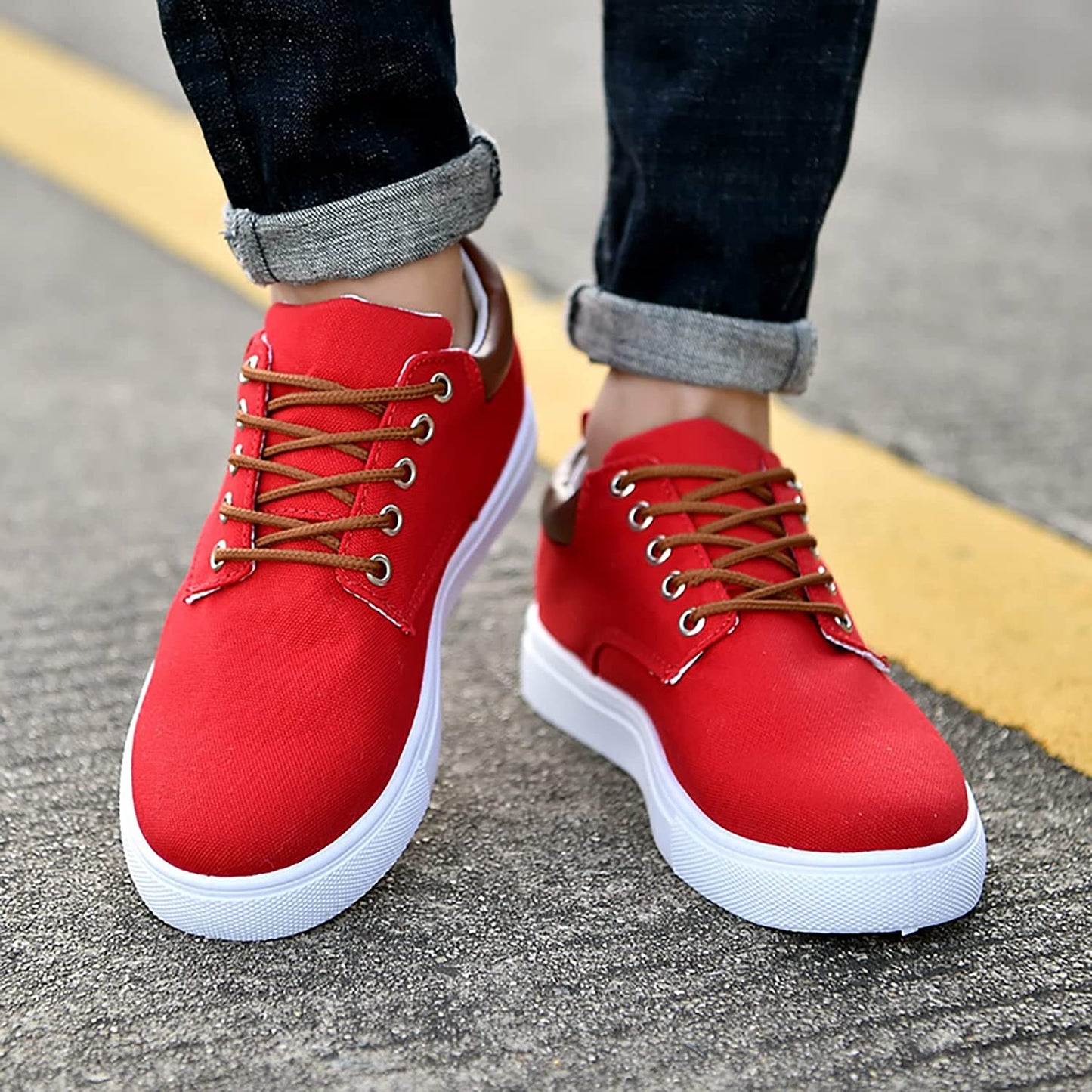 Herren Sneaker Freizeitstil Komfortabler Schnürschuh Alltag & Business