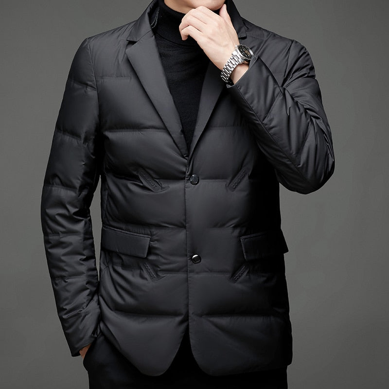 Herren Steppblazer Modern Elegant Winterjacke – Business & Freizeit