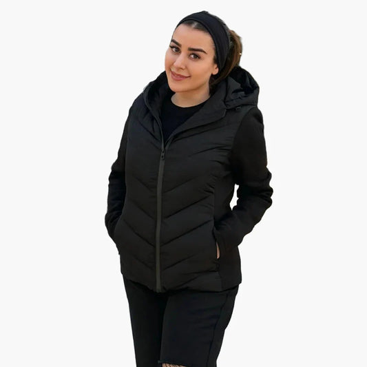 Women's quilted jacket with hood – fashionable casual look for autumn and winter