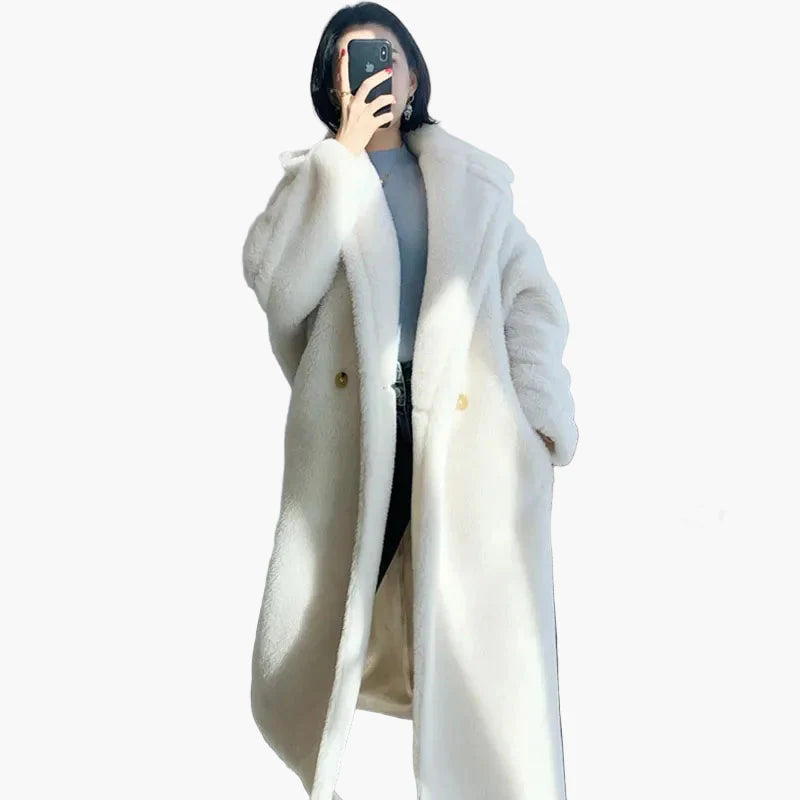 Damen Oversize Wintermantel im eleganten Trend-Look – Perfekt für kalte Tage