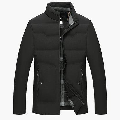 Herren Business Casual Winterjacke – Winddicht, Kältefest, Verdickt, Elegant