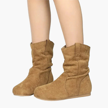 Damen Stiefeletten Flach Bequem Freizeit Klassische Boots