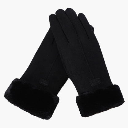 Damen Winterhandschuhe Furry – Stilvolle und warme Alltags-Handschuhe mit Touchscreen-Funktion