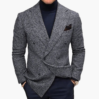 Herren Doppeltreihiger Blazer – Eleganter Business- & Freizeit-Look