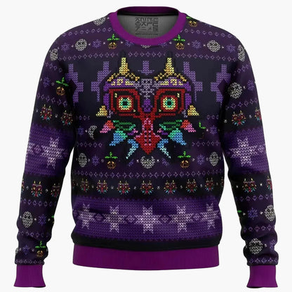 Herren Pullover Gaming Ugly Christmas Sweater – Majora’s Mask Legend of Zelda Cosplay Fanartikel