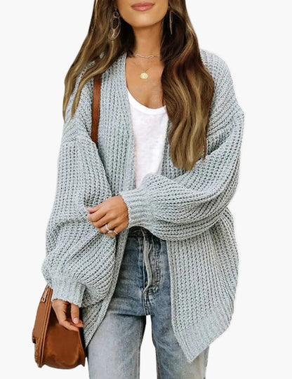 Damen Strick-Cardigan im lässigen Oversize-Stil – Perfekt für Alltag und Freizeit