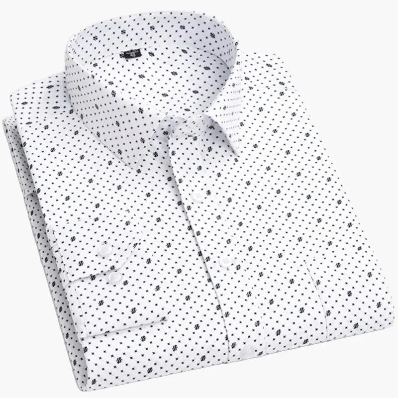 Men's Business Shirt with Stripes – Classic Style for Office & Everyday Use