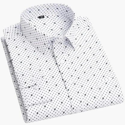 Men's Business Shirt with Stripes – Classic Style for Office & Everyday Use