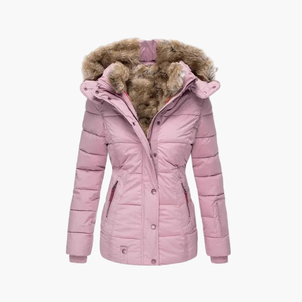 Women's winter jacket with hood – fashionable, tailored quilted jacket for everyday and outdoor use