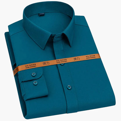 Herren Business Freizeithemd Slim Fit – Elegantes Langarmhemd für Büro & Alltag