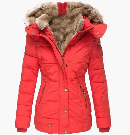 Women's winter jacket with hood – fashionable, tailored quilted jacket for everyday and outdoor use