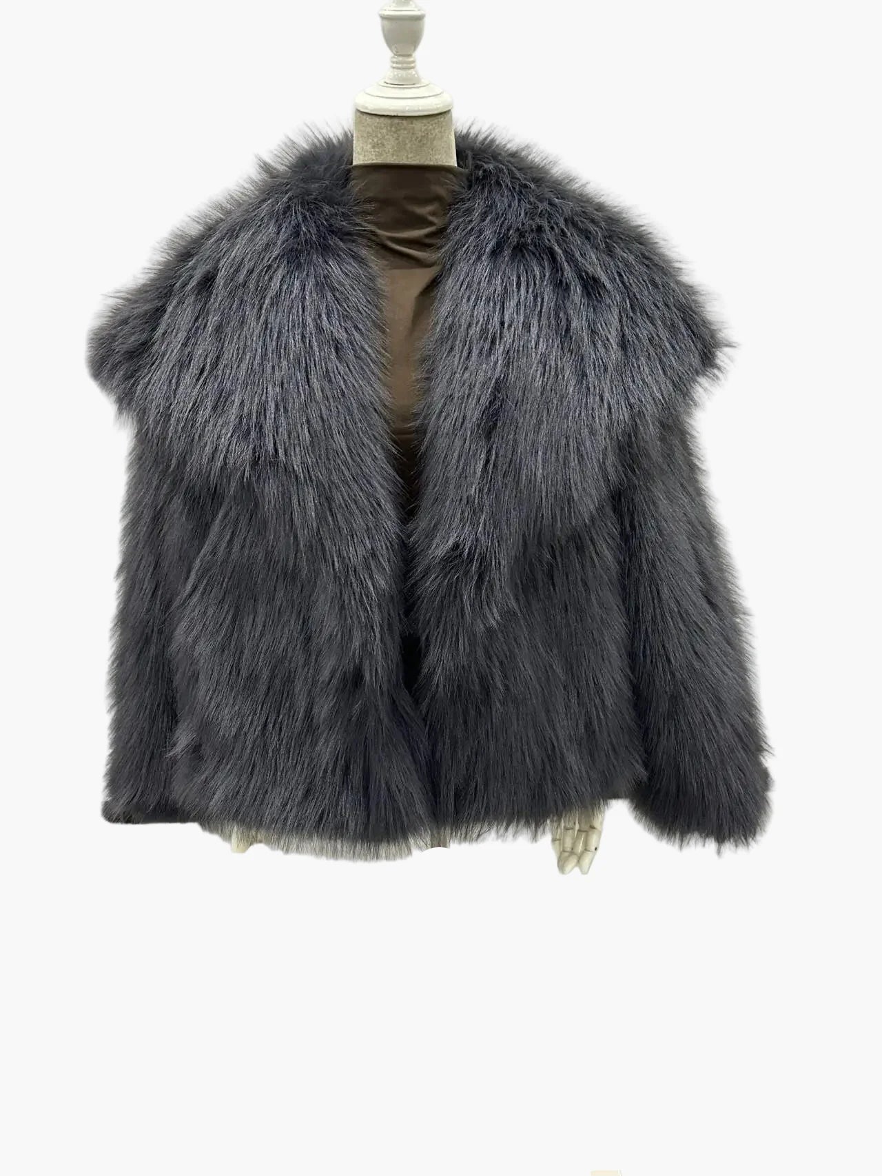 Women's Luxury Short Fur Jacket – Elegant Street Style for Winter
