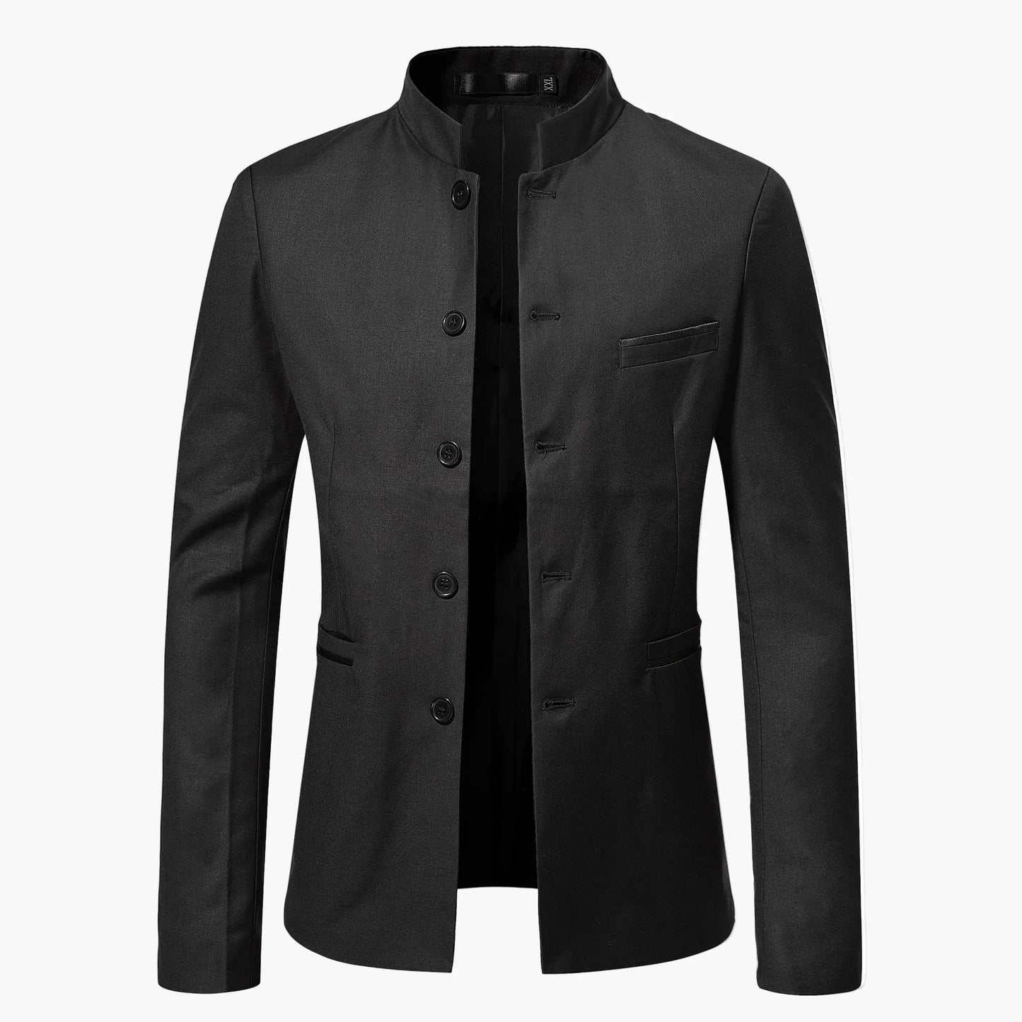 Herren Stehkragen Sakko Modern Business Elegant Freizeit Blazer