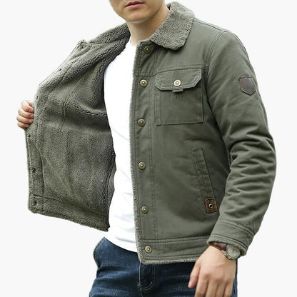 Men's casual jacket in pilot style for autumn and winter – fashionable outdoor transitional jacket