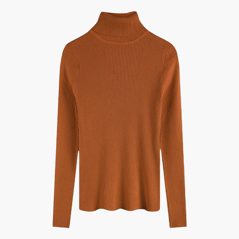 Women's Turtleneck Sweater Long Sleeve Basic Style – Ideal for Everyday and Office