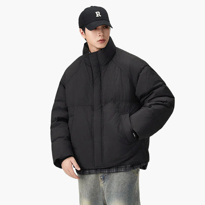 Men's oversized quilted jacket in streetwear style – casual winter jacket for everyday and leisure