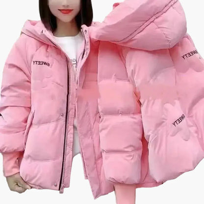 Damen Winter Steppjacke mit Kapuze – Bequemer Alltagspuffer, modischer Freizeitstil