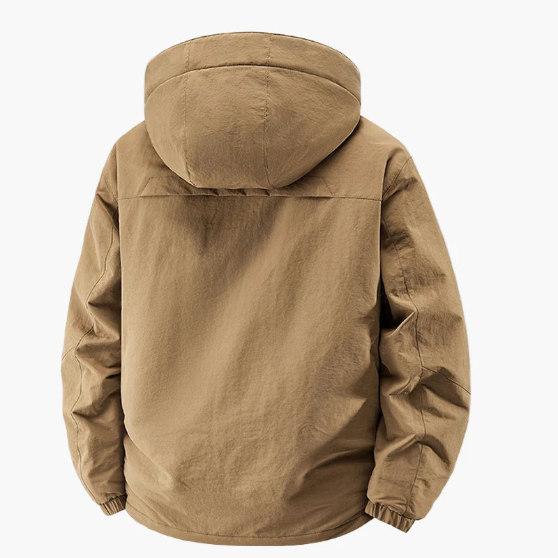 Herren Outdoor Freizeitjacke mit Kapuze – Winddicht & Warm, Ideal für Herbst und Winter