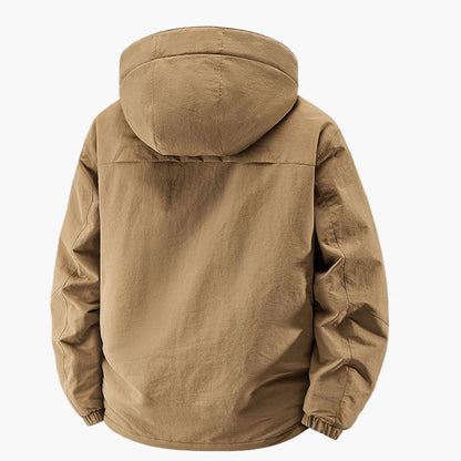 Herren Outdoor Freizeitjacke mit Kapuze – Winddicht & Warm, Ideal für Herbst und Winter