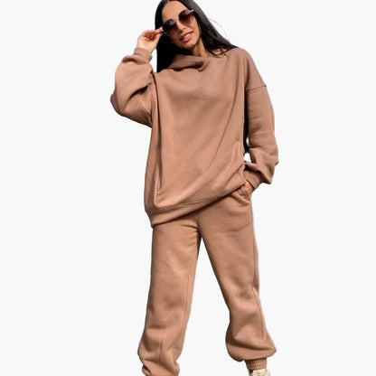 Women's Oversize Hoodie Jogging Suit Two-Piece Set Leisure Street Style