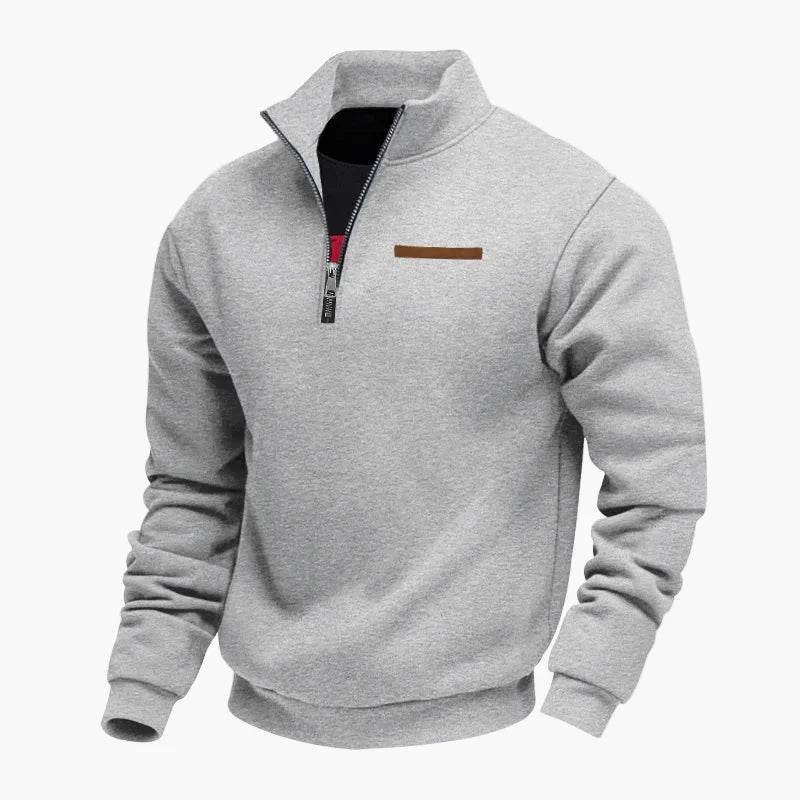 Herren Halbzip Pullover Sweatshirt – Stilvoller Freizeitpullover für Reisen und Alltag