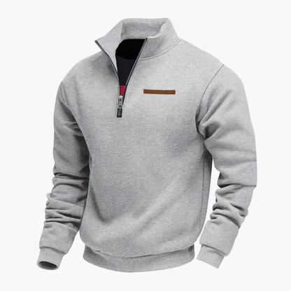 Herren Halbzip Pullover Sweatshirt – Stilvoller Freizeitpullover für Reisen und Alltag