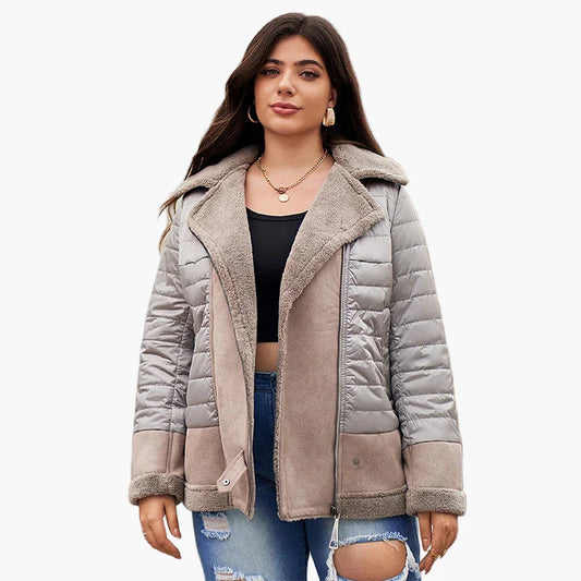 Women's winter jacket in modern street style – ideal for cold days, plus size available