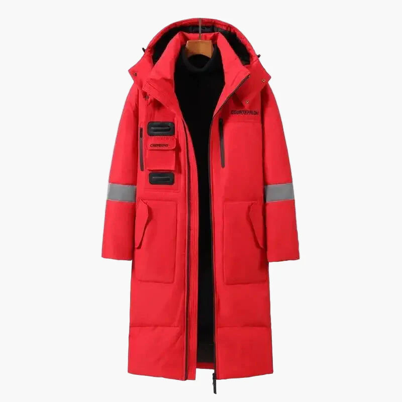 Men's winter coat long parka jacket – urban style for cold days