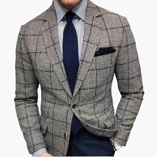 Herren Sakko Kariert – Moderner Business- und Freizeit-Blazer im eleganten Karo-Design