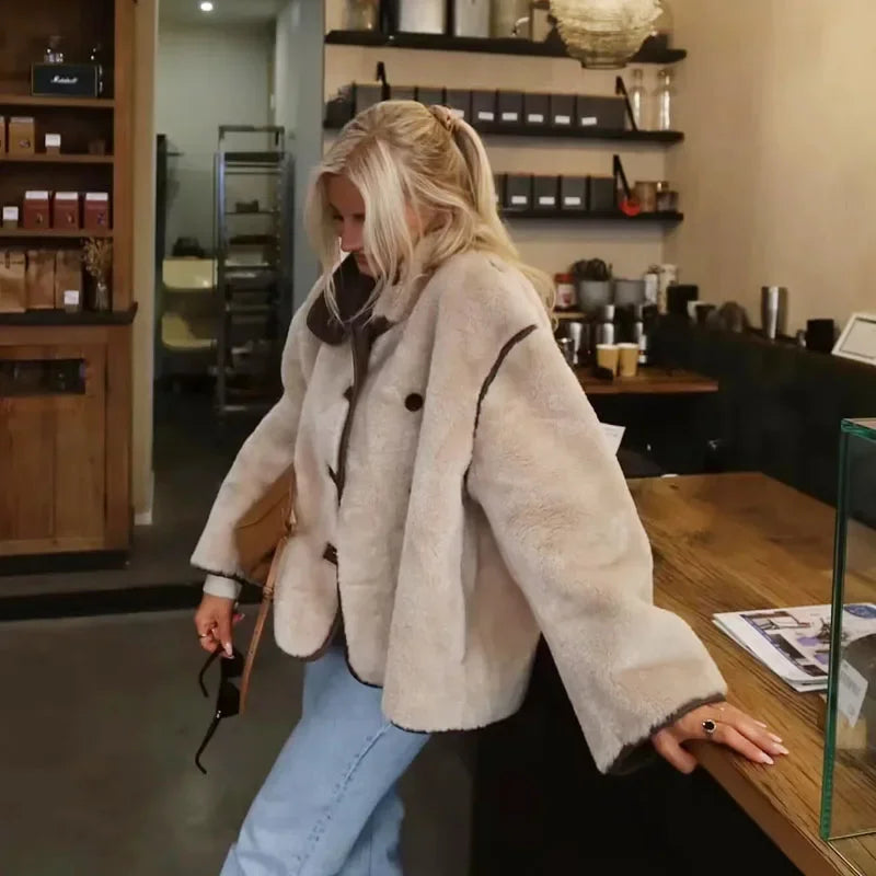 Women's Trendy Oversized Quilted Jacket in Casual Style – Perfect for Autumn and Winter