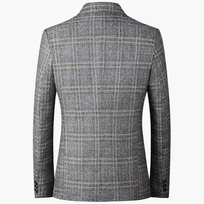 Herren Business Casual Sakko Modern Kariert – Eleganter Alltags- und Büro-Look