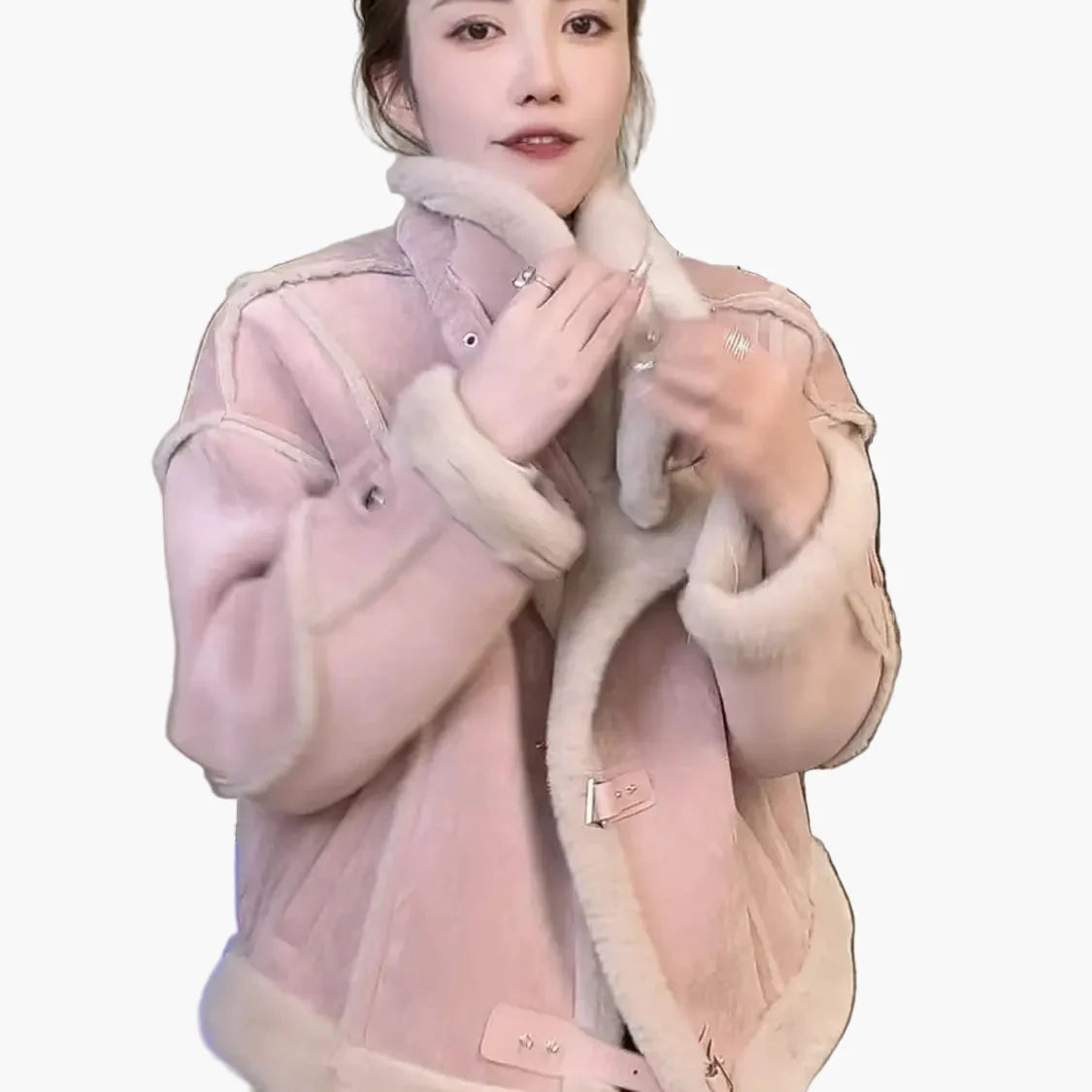 Women's winter jacket in casual pilot style – fashionable short jacket for everyday and leisure use