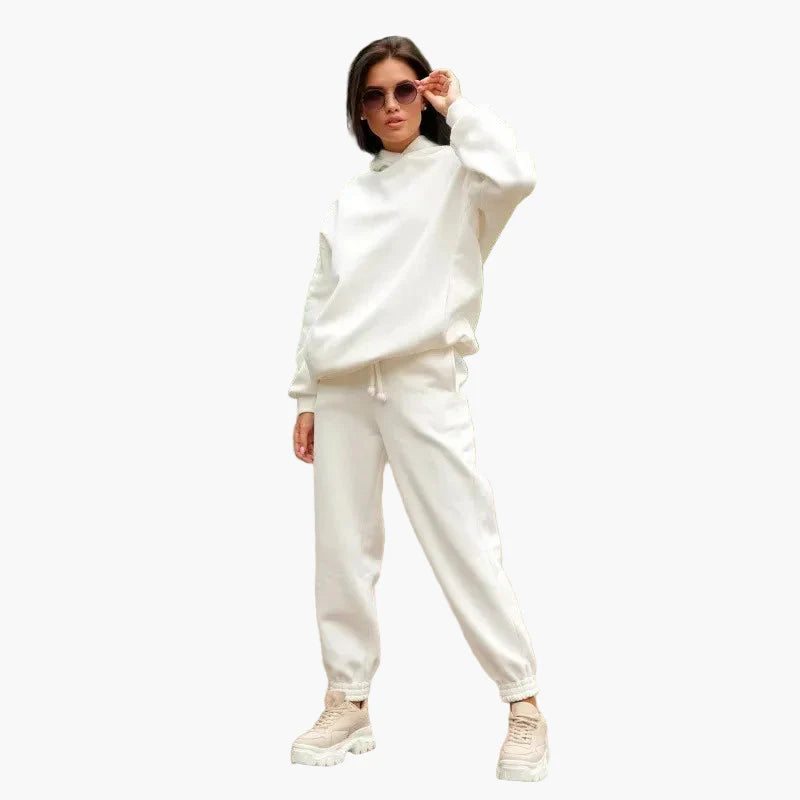 Women's Oversize Hoodie Jogging Suit Two-Piece Set Leisure Street Style