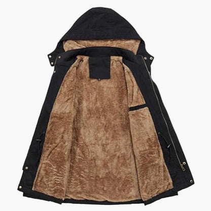 Men's Winter Parka Coat with Hood – Warm Lined Outdoor Jacket for Everyday and Leisure