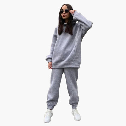 Women's Oversize Hoodie Jogging Suit Two-Piece Set Leisure Street Style