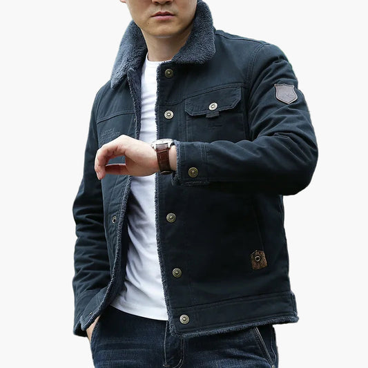 Men's casual jacket in pilot style for autumn and winter – fashionable outdoor transitional jacket
