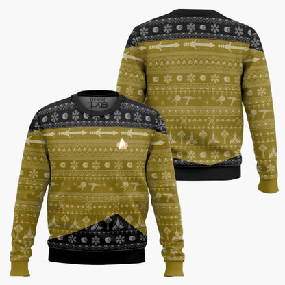 Herren Pullover Star Trek Weihnachten Geek Style – Perfekt für Sci-Fi Fans