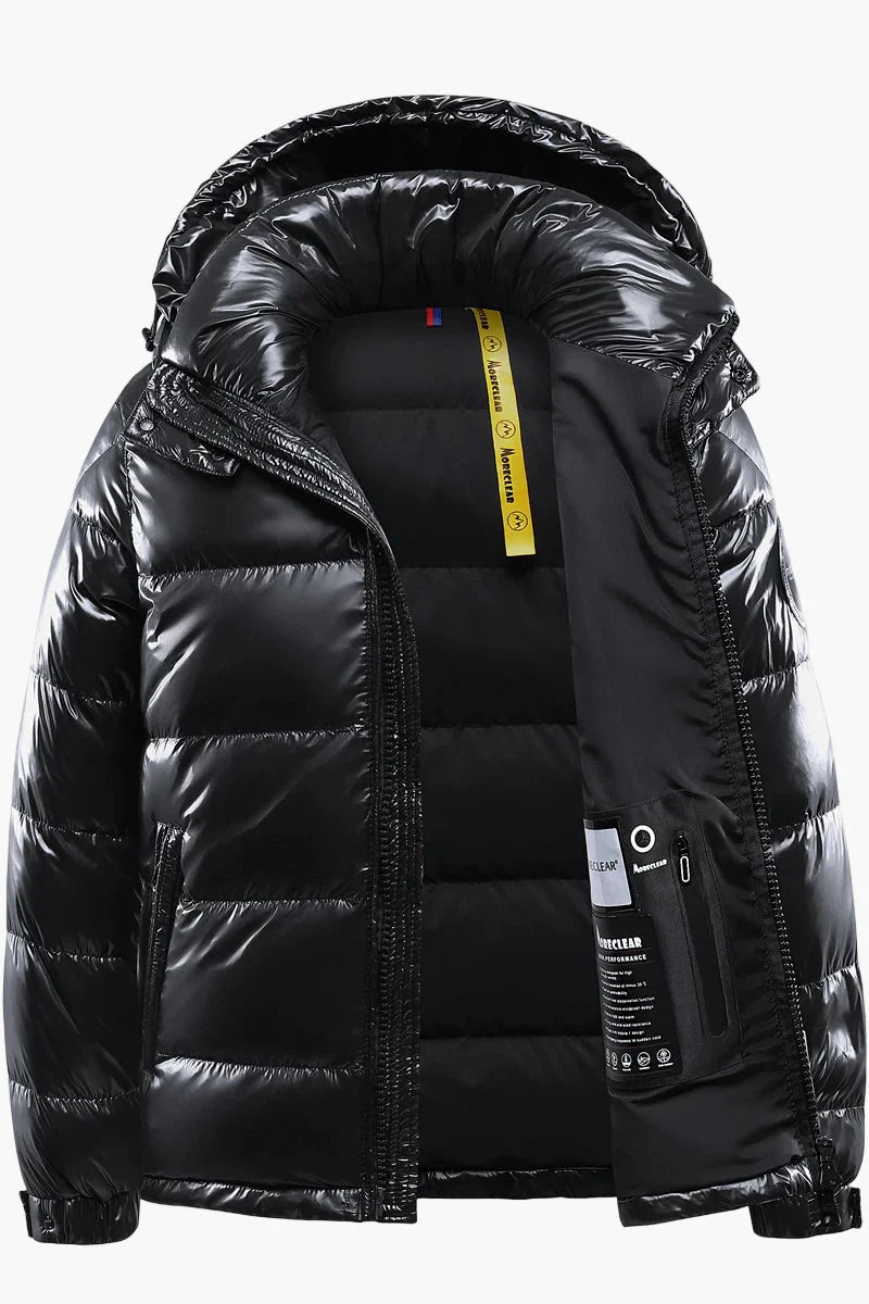 Men's quilted jacket with hood – Modern winter coat, everyday & outdoor