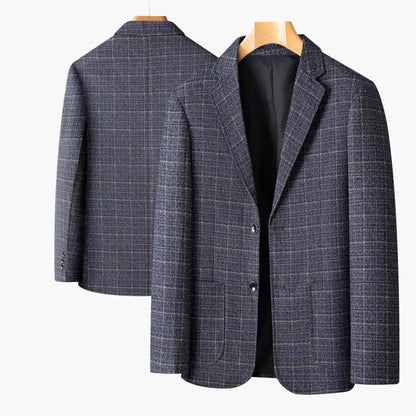 Herren Business Casual Sakko Kariert – Modernes Blazer-Design für Büro & Freizeit
