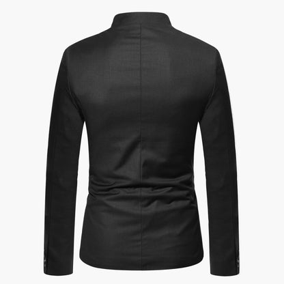 Herren Stehkragen Sakko Modern Business Elegant Freizeit Blazer