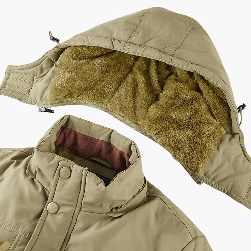 Men's Outdoor Winter Jacket Parka – Warm, Windproof, With Hood, Leisure & Everyday